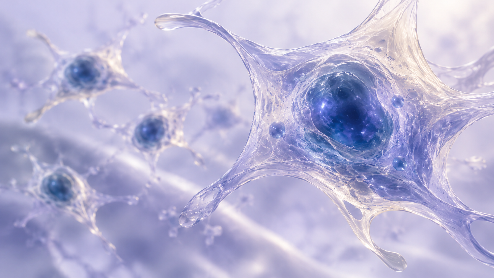 Conceptual cell illustration. Not microscopy or clinical evidence.