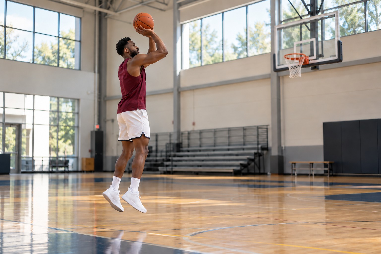 Illustrative basketball training, not a NovaCell patient or endorser